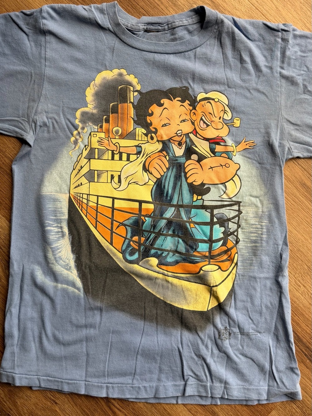 Vintage 1988 Popeye Betty Boop Titanic T-Shirt